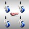 Service Caster 3 Inch 316SS Blue Polyurethane Swivel 7/8 Inch Expanding Stem Caster Set SCC SCC-SS316EX20S314-PPUB-BLUE-78-4 - alternate 3
